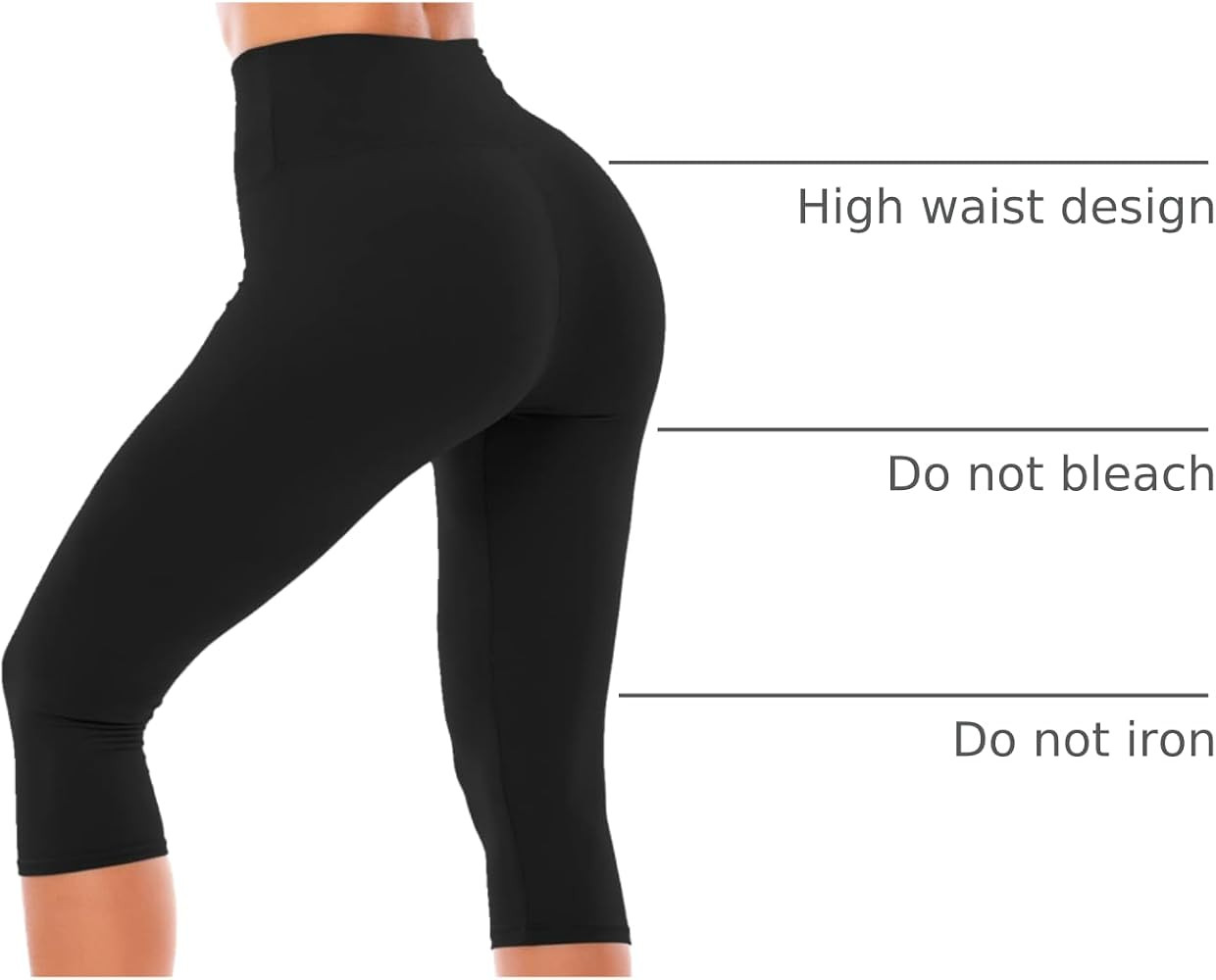 SINOPHANT High Waisted Leggings for Women - Full Length Capri Buttery Soft Yoga Pants for Workout... | Amazon (US)