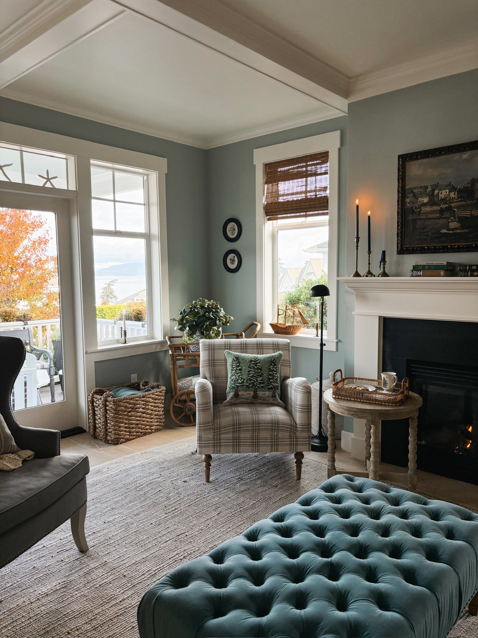 Jute and cotton rug on sale, plaid chair, tree pillow, spindle leg table, gold candlesticks, shades and more sources   

#LTKHoliday #LTKCyberWeek #LTKSaleAlert