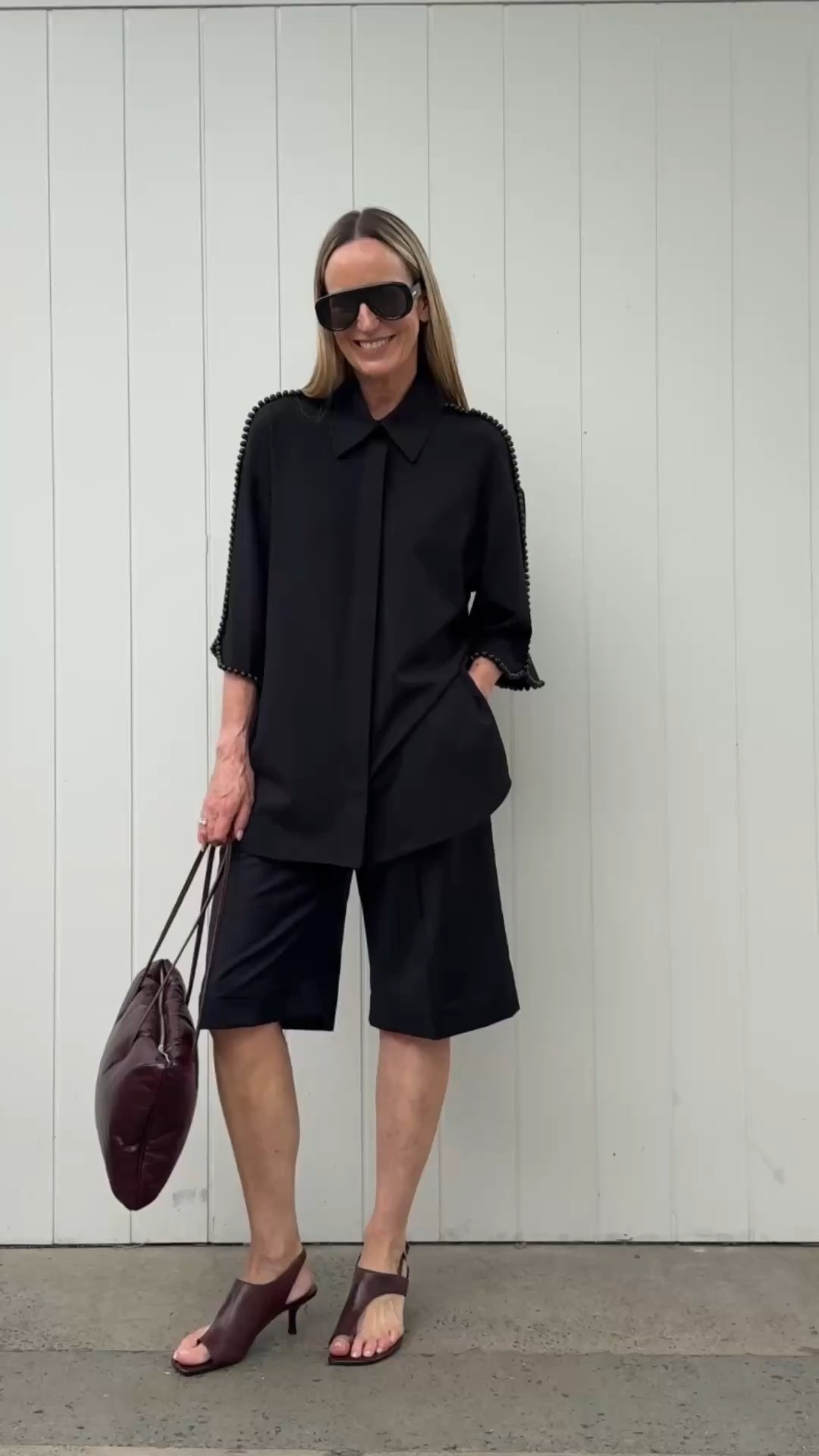 One of fashion's newest shapes is The Bermuda and it can work from casual to work to evening depending on what you pair them with or the shape or fabric of the bermuda.  A bermuda should sit around the knee and not be too narrow or too wide.  For casual try a denim or cotton or linen, for work try a lightweight wool or even leather and for evening use any of the above but make sure your other pieces 'speak' evening like a sparkly earring or evening bag or embellished top.
See below for exact or similar to what's in the reel. 

 

#LTKaustralia #LTKsummer #LTKstyletip