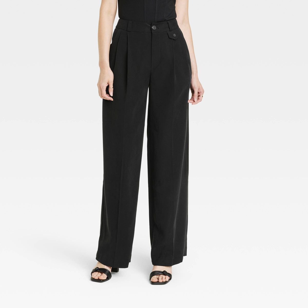 Women's High-Rise Relaxed Fit Baggy Wide Leg Trousers - A New Day™ | Target