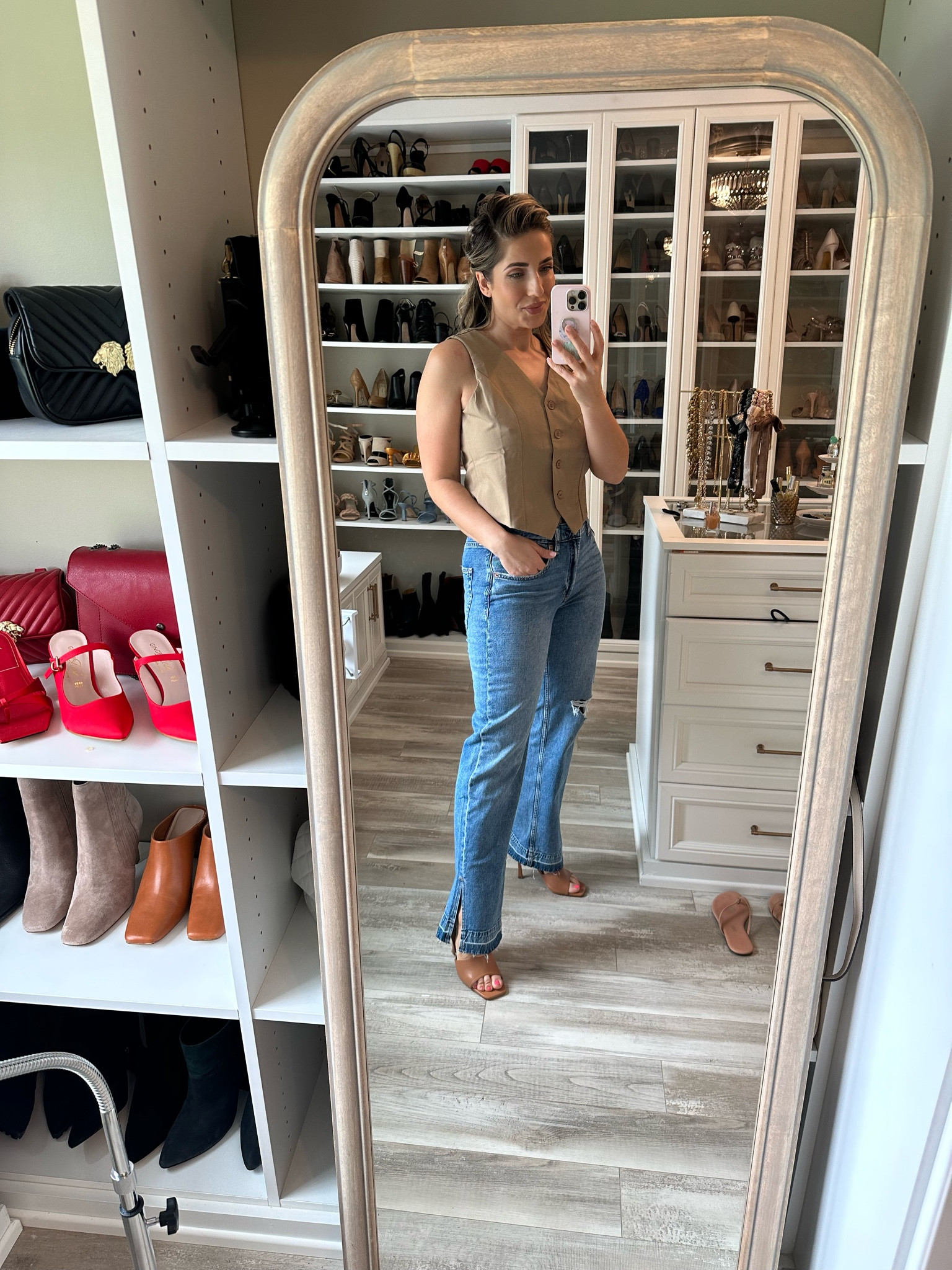 Casual but chic and a little trendy with the vest as a top😍 

#LTKunder100 #LTKfit #LTKunder50