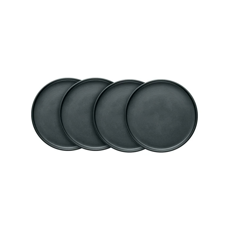 Stone Lain Celina Matte Stoneware Plate Replacement Set, 4 Count, Grey Speckled | Walmart (US)