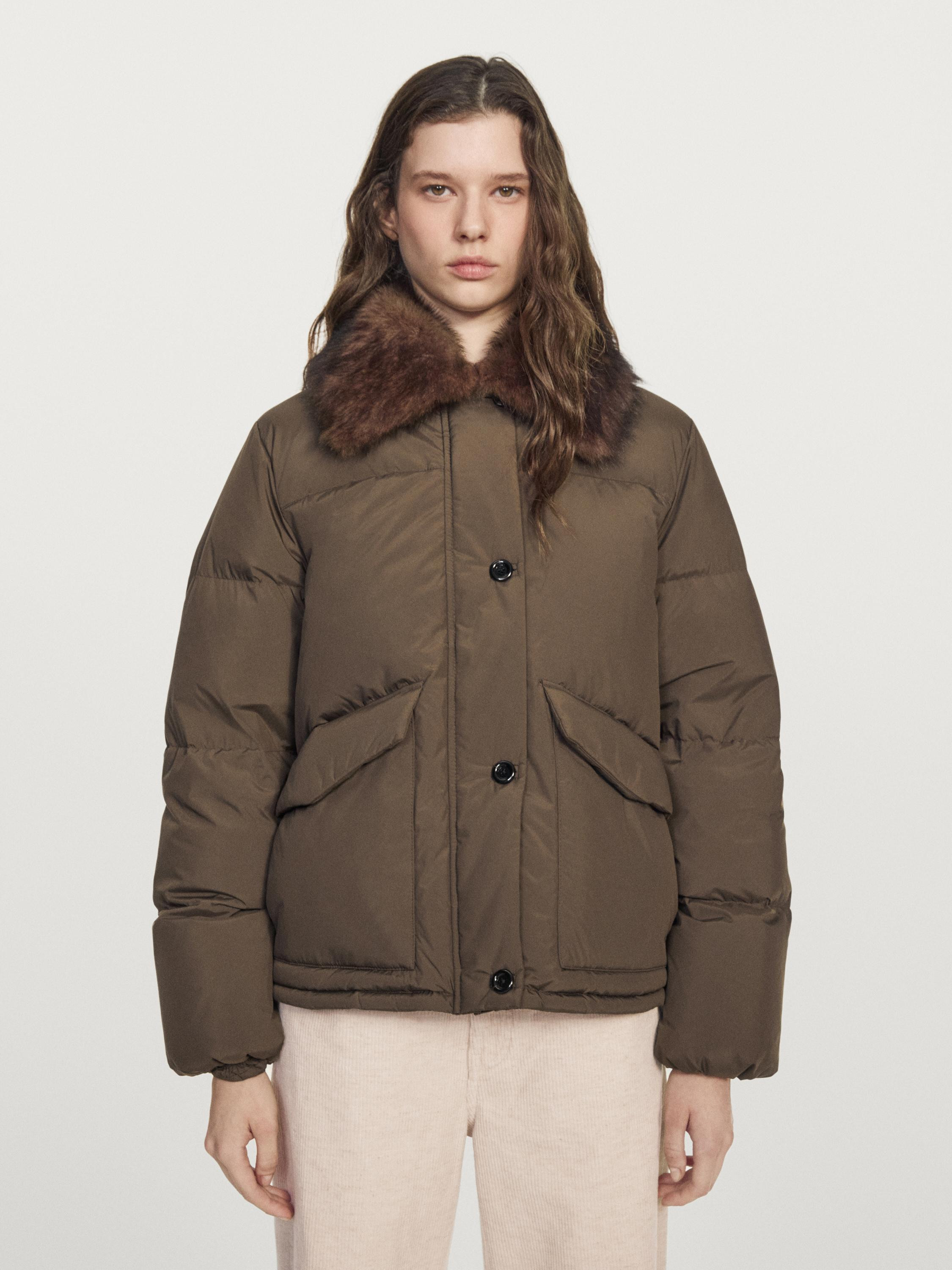 Water-repellent puffer jacket | Massimo Dutti UK