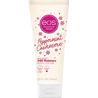 eos Mini Holiday Body Lotion - Peppermint Cashmere - Travel Size - 2.5 fl oz | Target