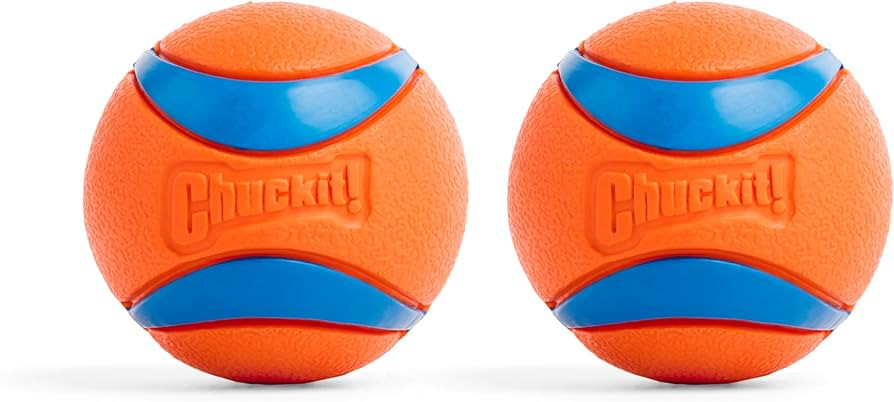 Chuckit! Ultra Ball Dog Toy, Medium (2.5 Inch Diameter) Pack of 2, for breeds 20-60 lbs | Amazon (US)