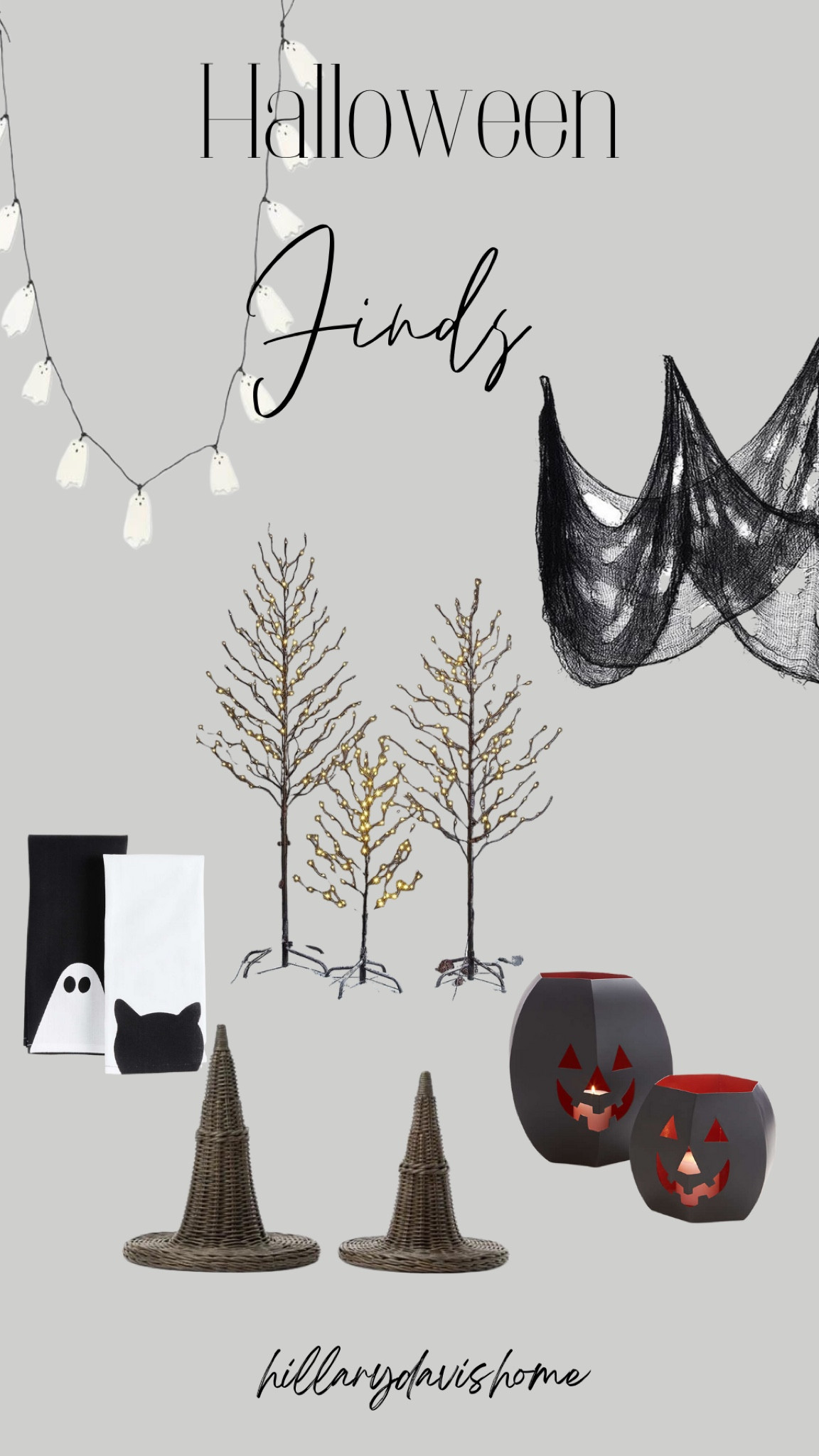 Halloween Finds!

So excited to decorate for spooky season and wanted to show you all what I grabbed recently! 👻🐈‍⬛🎃

Amazon Halloween | Creepy Cloth | Crate & Barrel Jack O lantern | Crate & Barrel Halloween | Halloween Dish Towels | McGee and Co ghost garland | McGee and Co witch wicker hats 

#LTKSeasonal #LTKFind