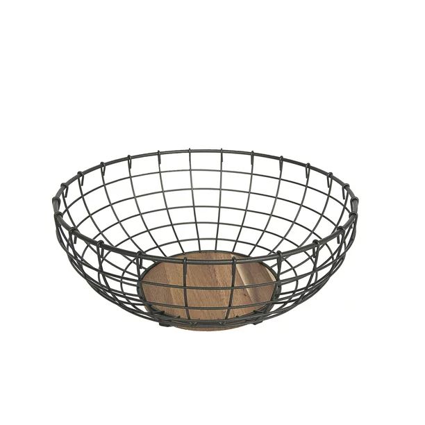 Better Homes & Gardens Wire Basket/ Serving Bowl, 11 in L x 11 in W, Gray - Walmart.com | Walmart (US)
