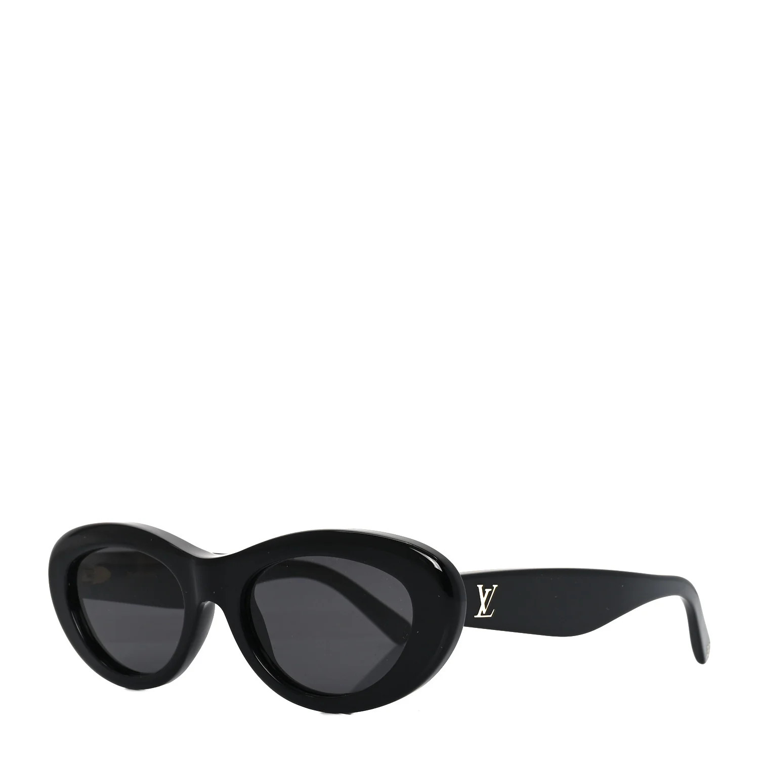 Acetate LV Oval Sunglasses Z1981W Black | FASHIONPHILE (US)