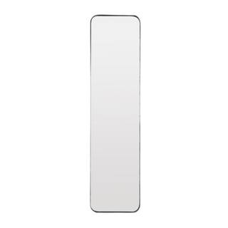48 in. x 12 in. Rectangle Framed Black Wall Mirror with Thin Frame | The Home Depot