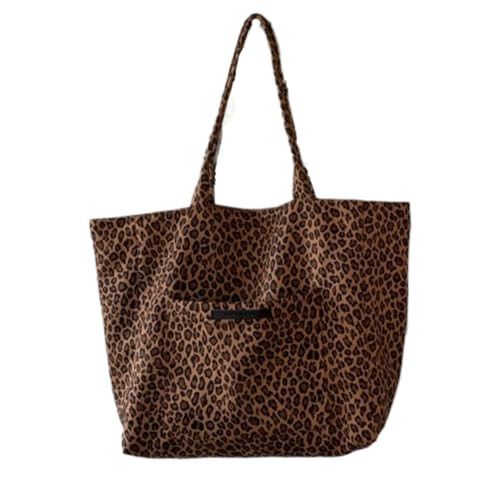 QCXBD Leopard Tote Bag For Women Leopard Print Purse Oversized Shoulder Bag Cheetah Print Purse Handbags Leopard Print Bag Leopard purse(Brown) | Amazon (US)