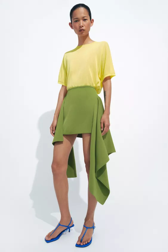 FINE KNIT SHORT SLEEVE TOP | Zara US
