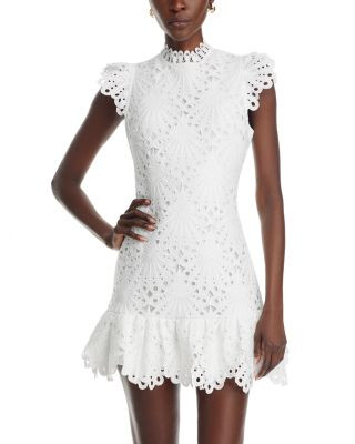 Mock Neck Lace Shift Dress - Exclusive | Bloomingdale's (US)