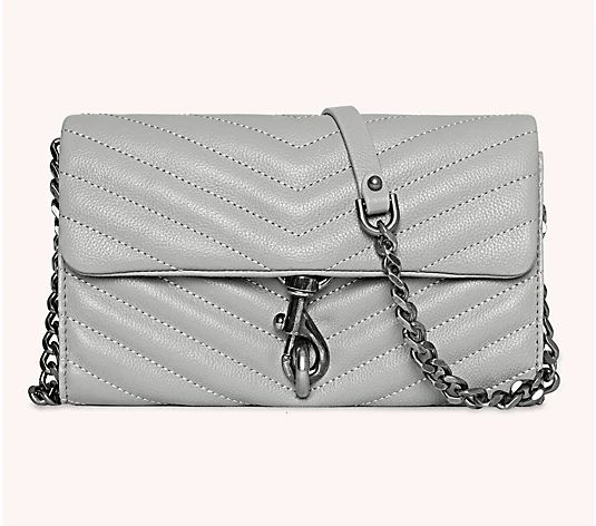 Rebecca Minkoff Leather Edie Wallet on Chain | QVC
