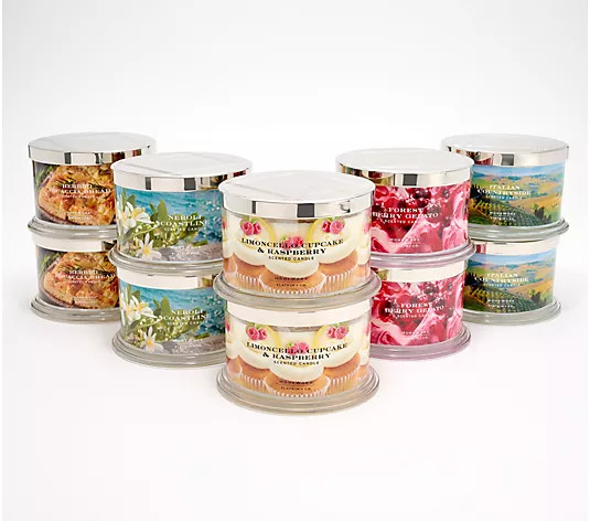 HomeWorx by Slatkin + Co. S/2 18oz European Escape Candles | QVC