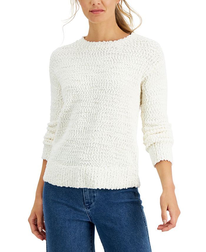 Style & Co Teddy Bouclé Sweater & Reviews - Sweaters - Women - Macy's | Macys (US)