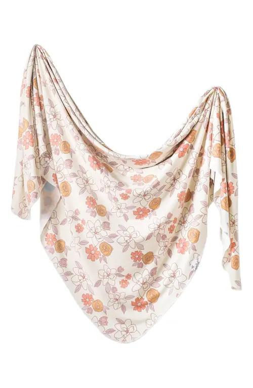 Copper Pearl Ferra Knit Swaddle Blanket in Orange at Nordstrom | Nordstrom