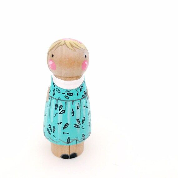 Custom Child Peg Doll 2 3/8 or Smaller // Cupcake | Etsy | Etsy (US)
