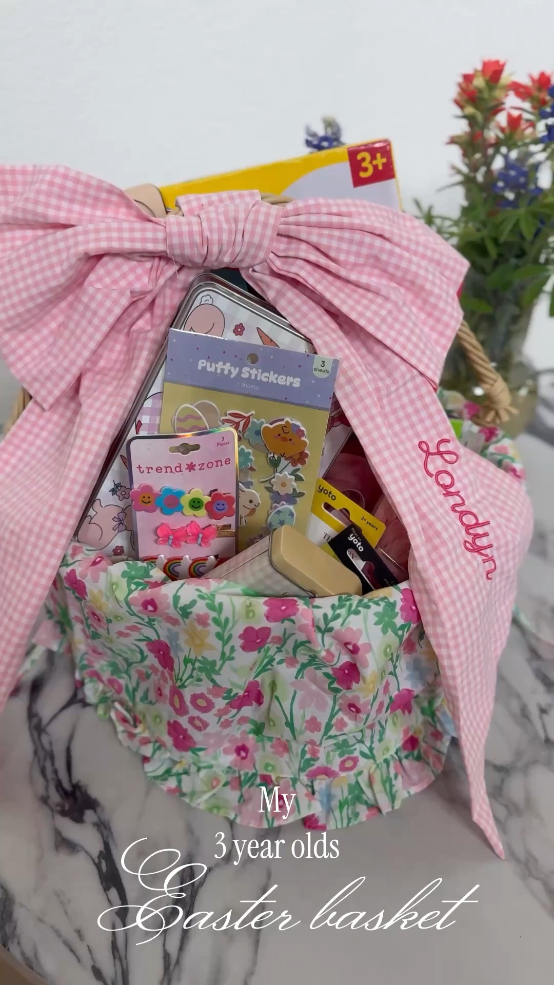 My 3 year olds Easter basket for this year 🐰💐🐣🤍🎀 

#LTKmomlife #LTKKids