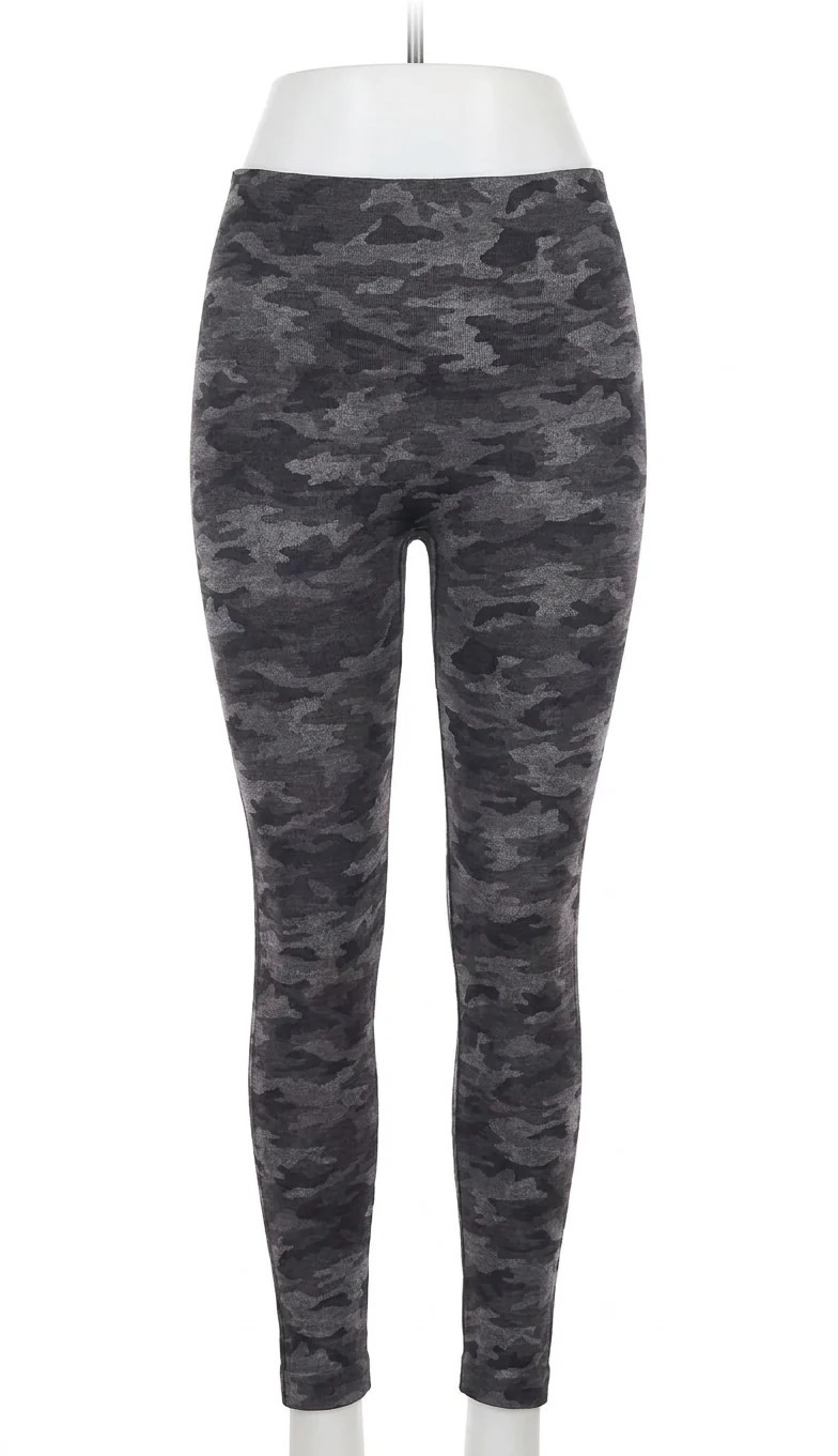 Women's Camo Compression Legging In Charcoal | Shop Simon
