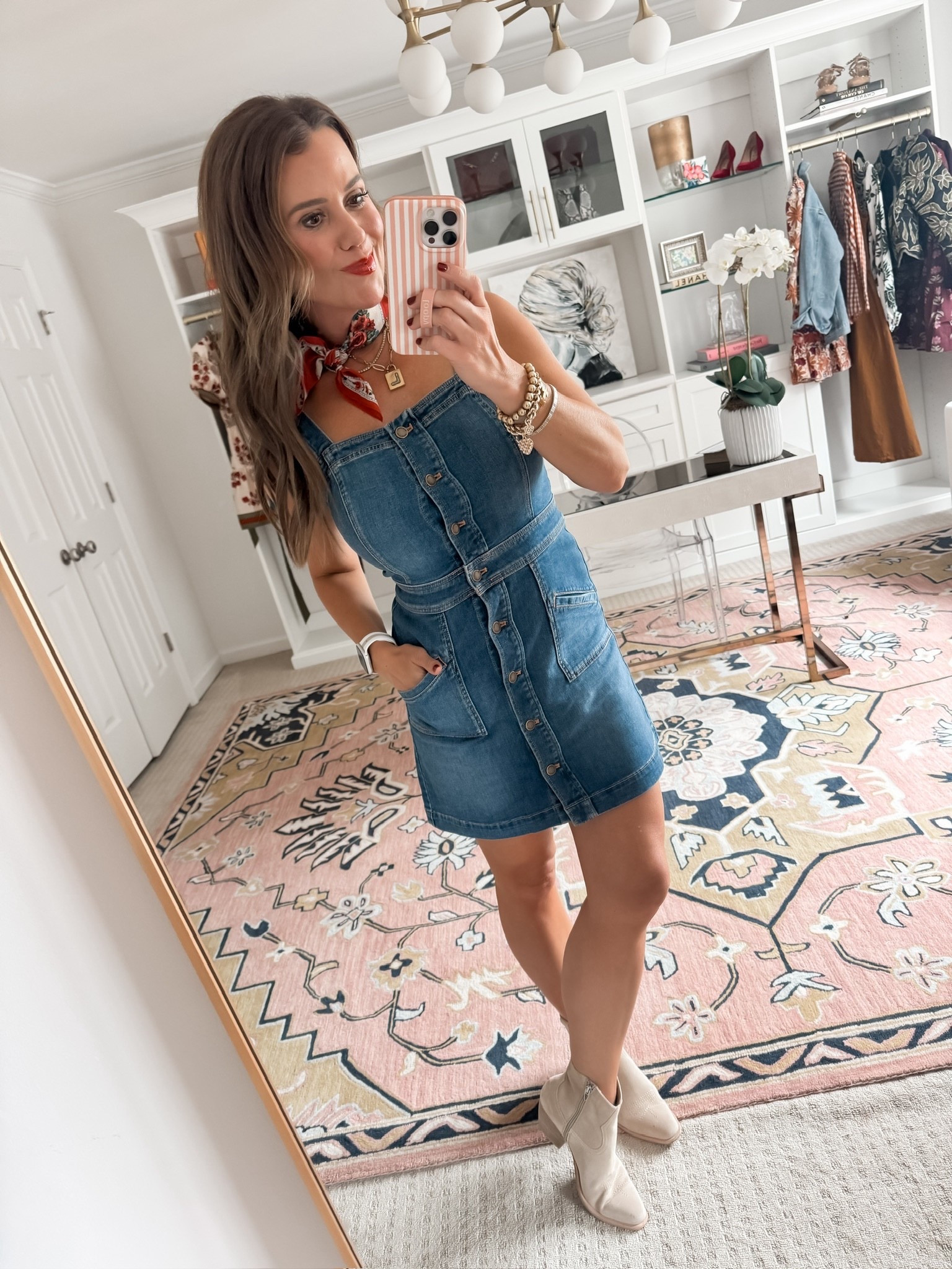 Denim outfit idea 🙌🏻🙌🏻

Denim dress , booties, 

#LTKSeasonal #LTKShoeCrush #LTKStyleTip