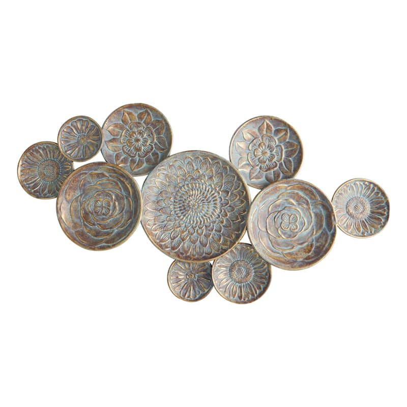 Metal Floral Centerpiece Wall Decor, 50x26 | At Home
