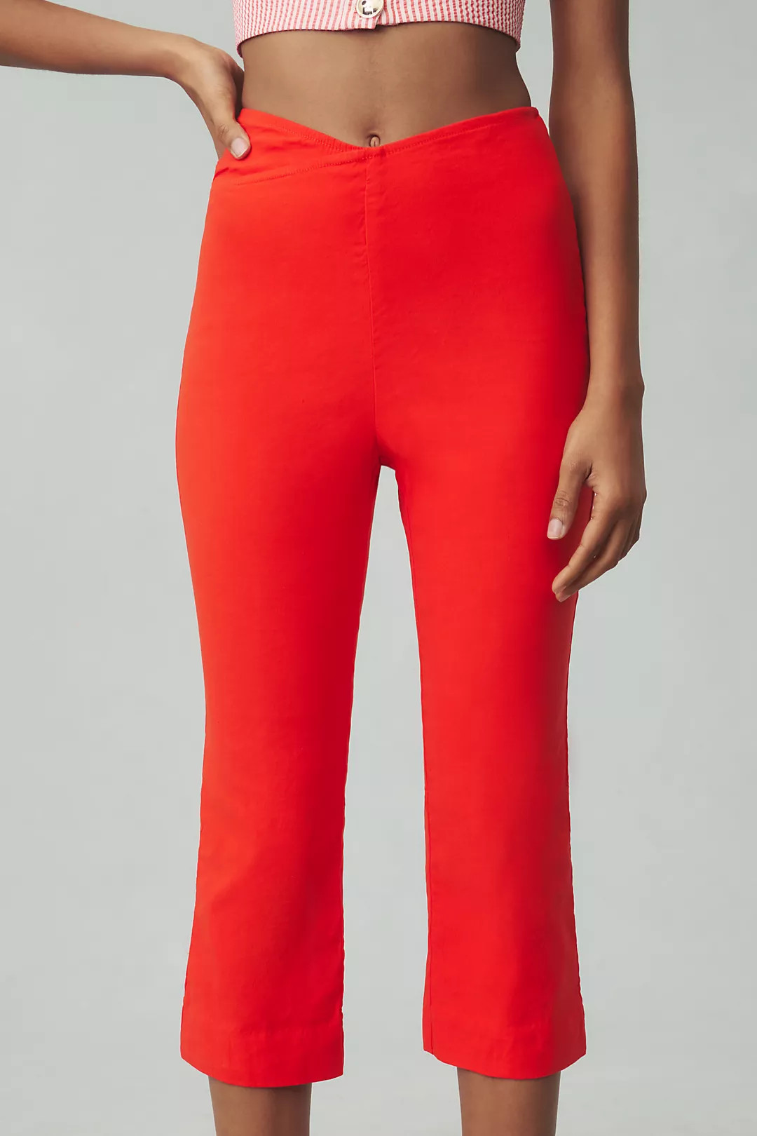 Maeve Structured Bombshell Capri Pants | Anthropologie (US)