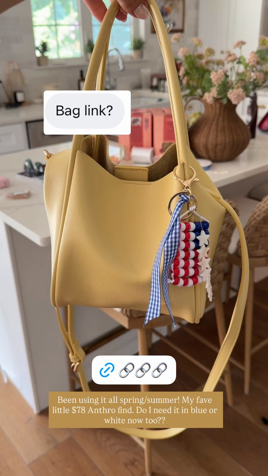 Love this mini bag! So versatile. Two different sized straps and pouch included!