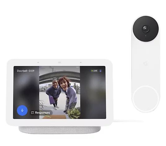 Google Nest Wireless Battery Doorbell with Nest Hub | QVC