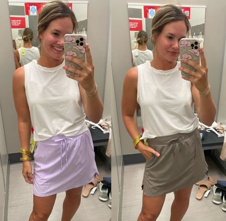 Comment “LINK” to get links sent directly  to your messages. The cutest casual fit - skirt has built in shorts ✨ ✨ 
.
#target #targetdeals #targetstyle #targetfashion #sharemytargetstyle #targetmom #casualoutfit #casualstyle #tennisskirt #tennisdress 

#LTKFitness #LTKunder50 #LTKsalealert