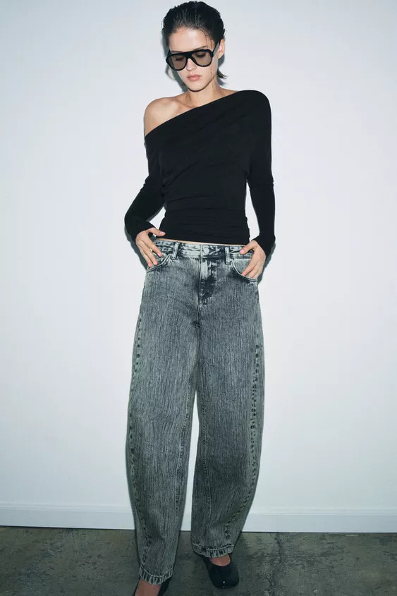 SOFT ASYMMETRIC TOP | Zara UK