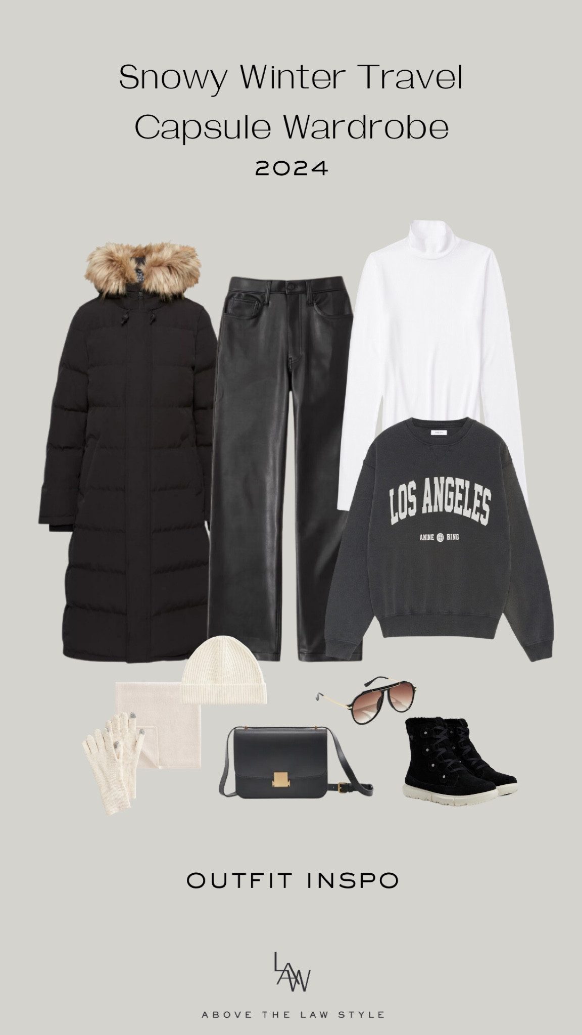 Snowy Winter Travel Capsule Outfit Idea

#LTKfindsunder100 #LTKsalealert #LTKfindsunder50