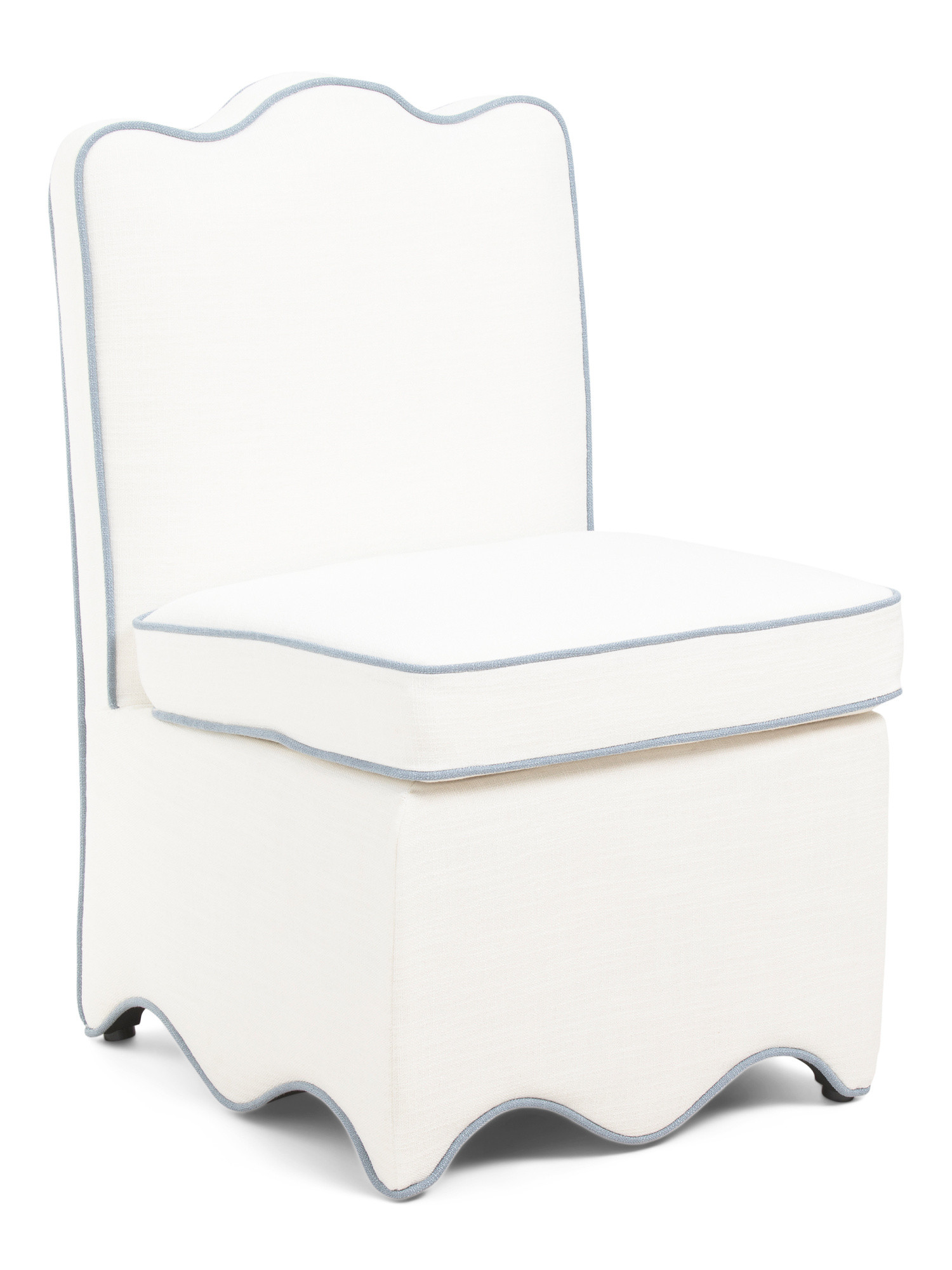 21x32 Scalloped Skirted Bottom Dining Chair | TJ Maxx