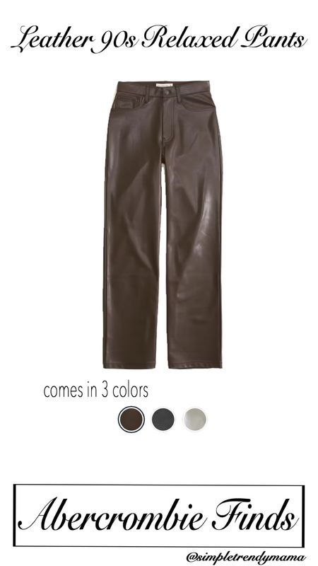 Loving these pants 🍂🤎😍


#abercrombie #leatherpants #veganleather #falloutfits #fallstyle

#LTKSeasonal #LTKfindsunder100 #LTKstyletip