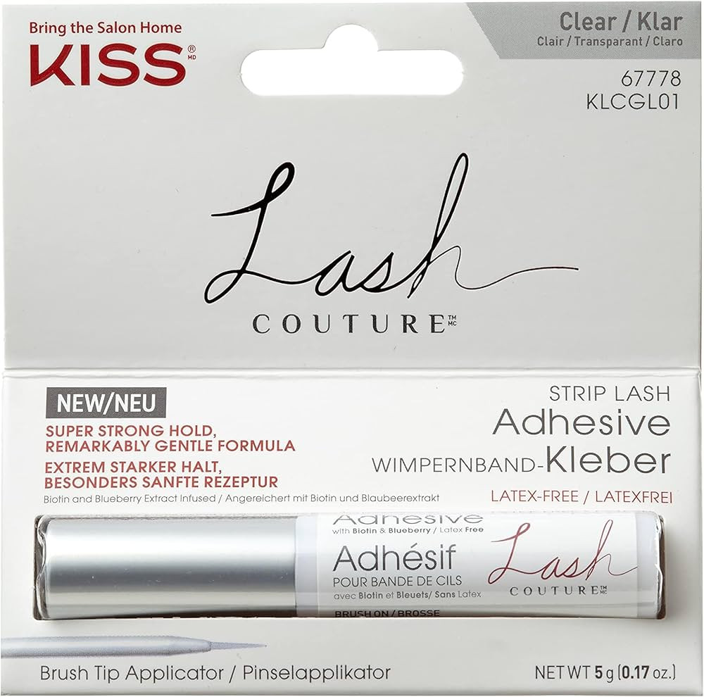 KISS Lash Couture, Lash Glue, Super Strong Strip Lash Adhesive, White, Includes Lash Adhesive, Lo... | Amazon (US)