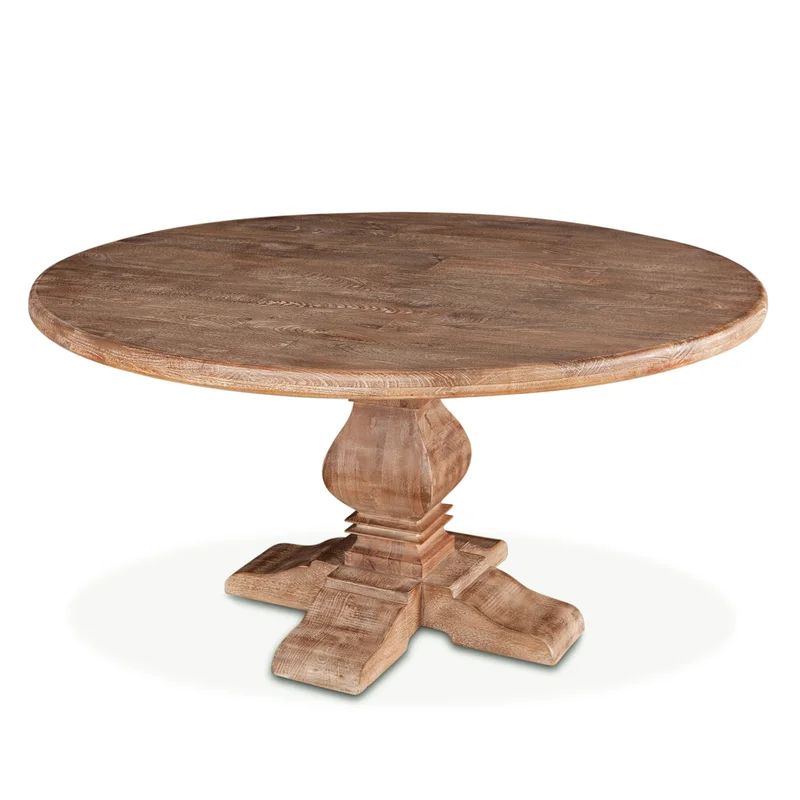 Candace Mango Solid Wood Pedestal Dining Table | Wayfair North America