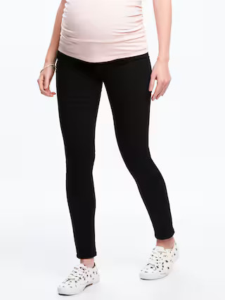 Maternity Never-Fade Premium Full-Panel Rockstar Jeans | Old Navy US