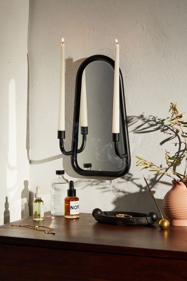 Josefina Taper Candle Holder Wall Mirror | Urban Outfitters (US and RoW)