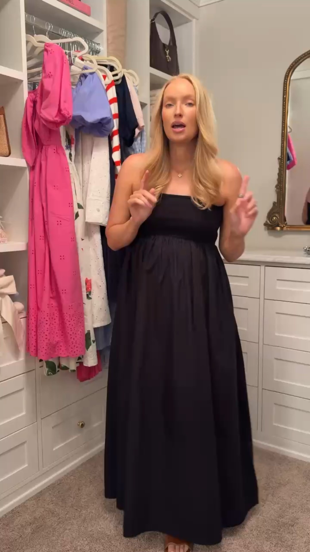 Classic, chic, summer look from Walmart! This dress is so comfortable and bump friendly. Summer dresses // date night outfits // summer event dresses // vacation dresses // resortwear // girls night outfits looks // Walmart finds 

#LTKSummerEdit #LTKFindsUnder50 #LTKBump