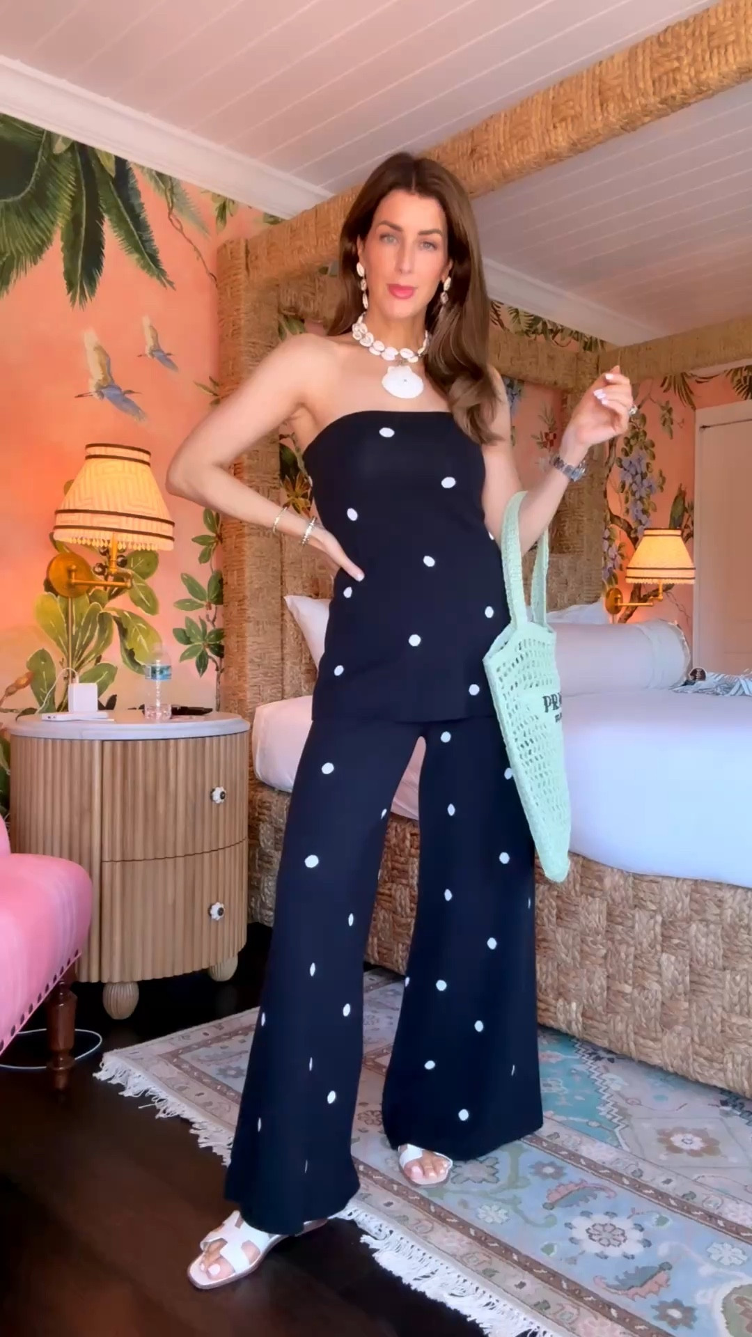 I'm wearing a small in both of these sets, but I could have sized down to an XS. 


I borrowed the gorgeous shell jewelry from @scarterdesigns and you can use code JCATHELL15 for a discount on your order!

My friend Becky just launched the most fabulous collection with Splendid today, and I’m already obsessed. You all know I love a monochromatic moment and an elevated basic, so this fringe top + pant set immediately made its way into my cart.

Styled here for a relaxed resort breakfast on spring break, but this is truly one of those sets you can wear all day — lounging at home, running errands, or dressed up a bit for an easy dinner out. Effortless, polished, and so chic. ✨

Now onto this fabulous polka dot set — think of her as a blank canvas with a little extra personality. I styled it here with a beach bag for an easy vacation look, but I’m packing it again for an April trip and plan to dress it up for dinner. Comfortable, fun, and proof that polka dots will never go out of style! 🖤🤍
 

#LTKTall #LTKOver40 #LTKTravel