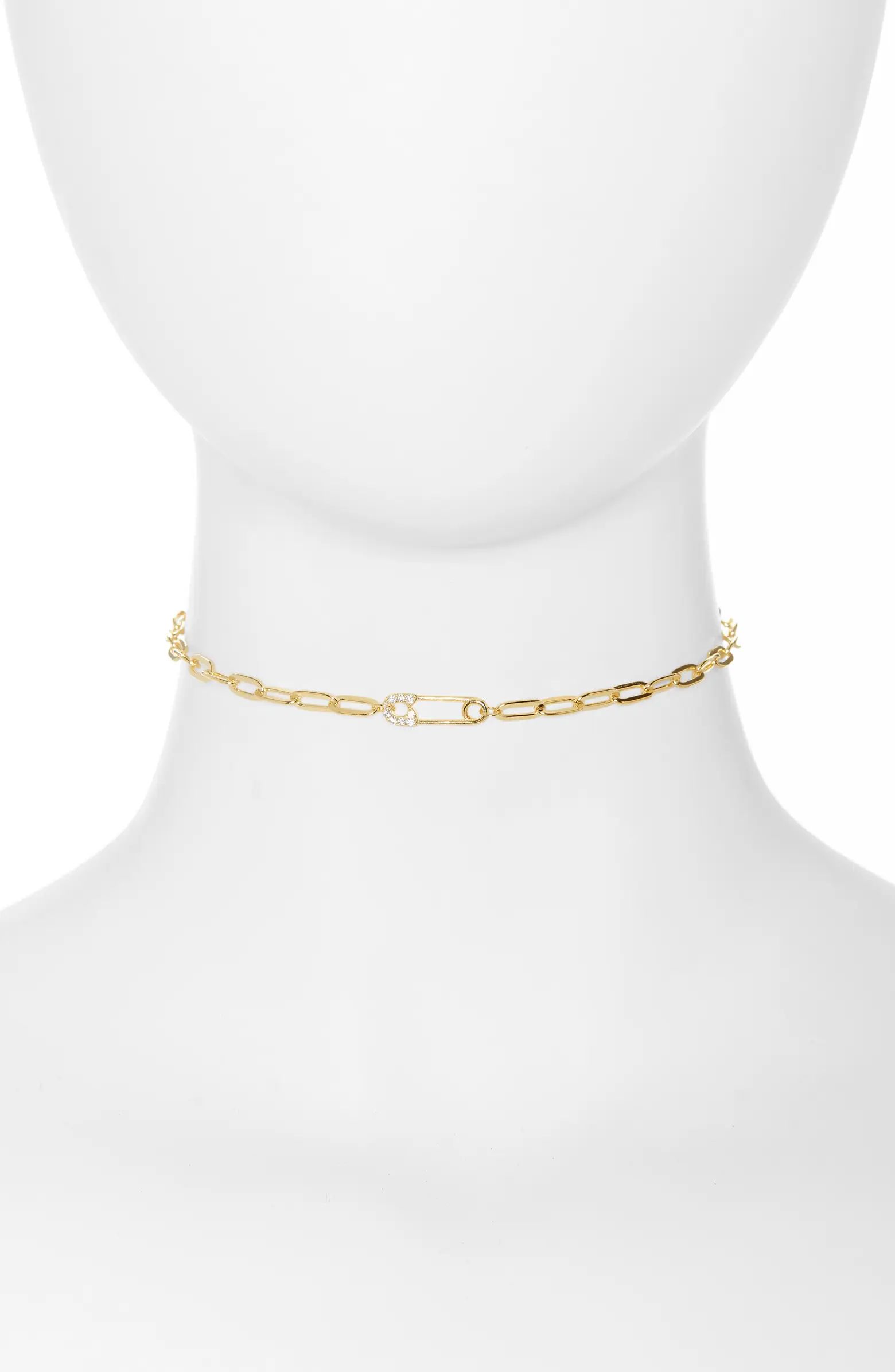 Safety Pin Choker Necklace | Nordstrom