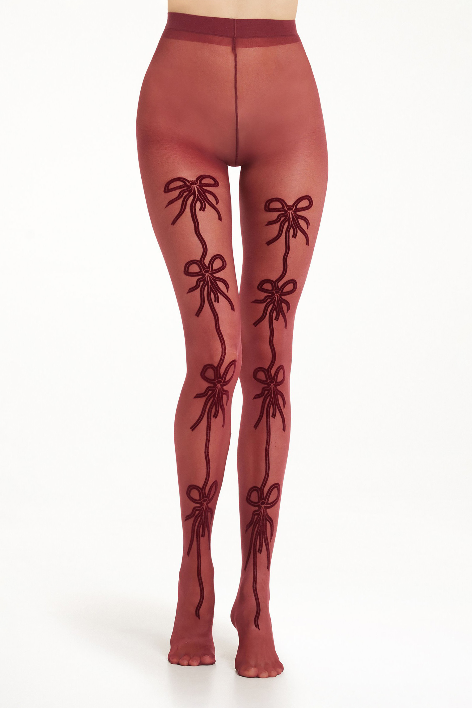 30 Denier Flocked Patterned Tights - Tezenis | Tezenis ES