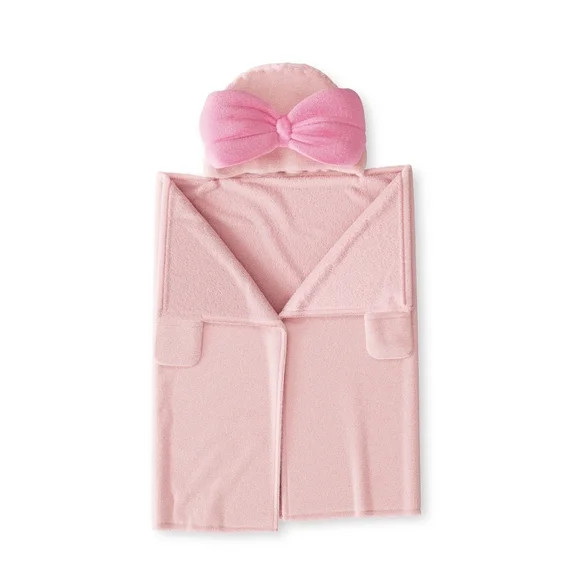 Mainstays Kids Cozy Plush Hooded Throw, Bows, 50" x 40" | Walmart (US)