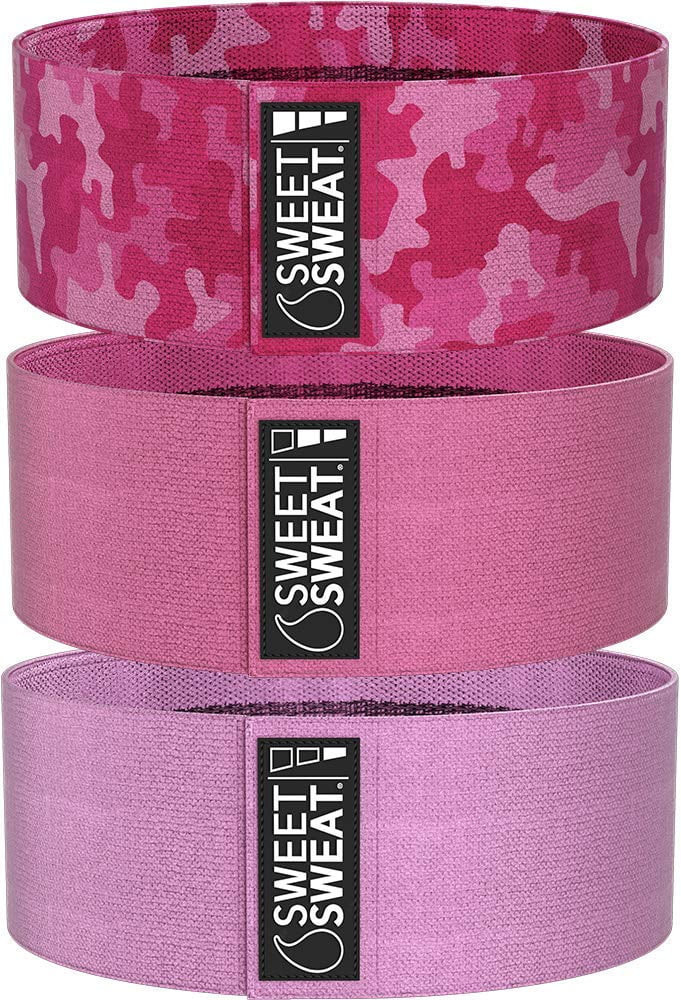 Sweet Sweat Hip Bands with 3 Levels of Resistance (Pink) | Walmart (US)