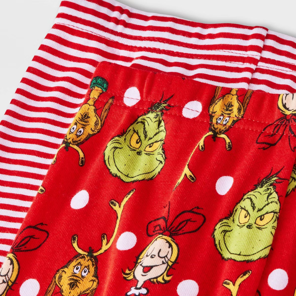 Toddler 4pc Grinch Long Sleeve Cotton Christmas Pajama Set - Red/Green | Target