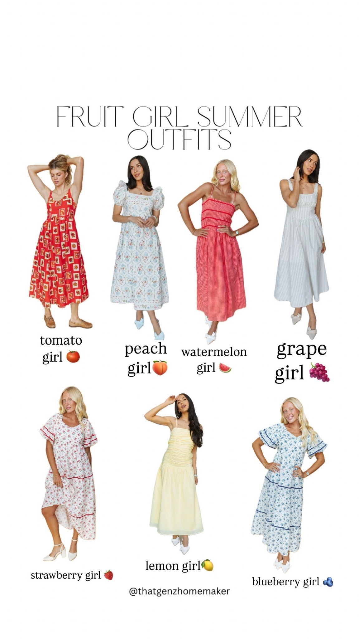 outfits for each of the fruit girl summer aesthetics

(see my instagram @thatgenzhomemaker or pinned tiktoks @thatgenzwife for an explanation)



#LTKSeasonal #LTKFindsUnder100 #LTKStyleTip