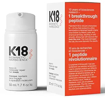 K18 Leave-In Repair Hair Mask Treatment to Repair Dry or Damaged Hair - 4 Minutes to Reverse Hair... | Amazon (US)