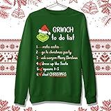 Christmas Shirt Grinch To Do List On Christmas Day Sweater - Funny Handmade T Shirt Hoodie Sweatshir | Amazon (US)