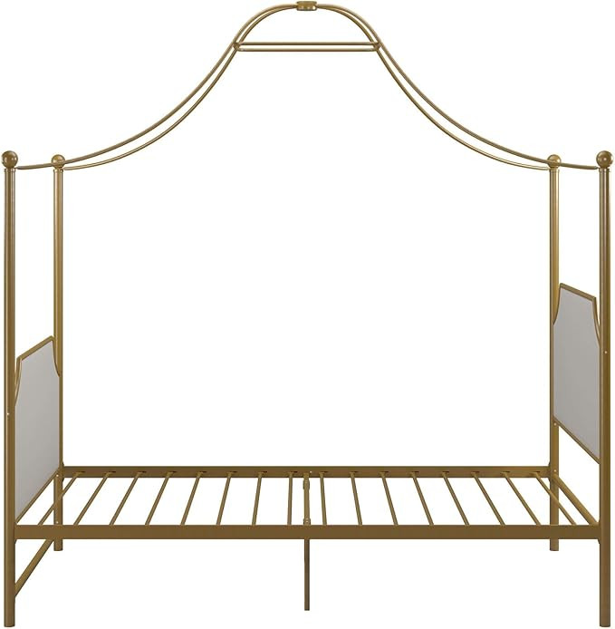 Little Seeds Monarch Hill Clementine Canopy Bed, Twin Size Frame, Gold | Amazon (US)
