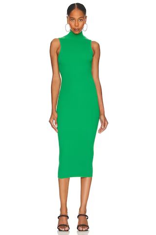 L'Academie Eiji Sleeveless Knit Midi Dress in Green from Revolve.com | Revolve Clothing (Global)