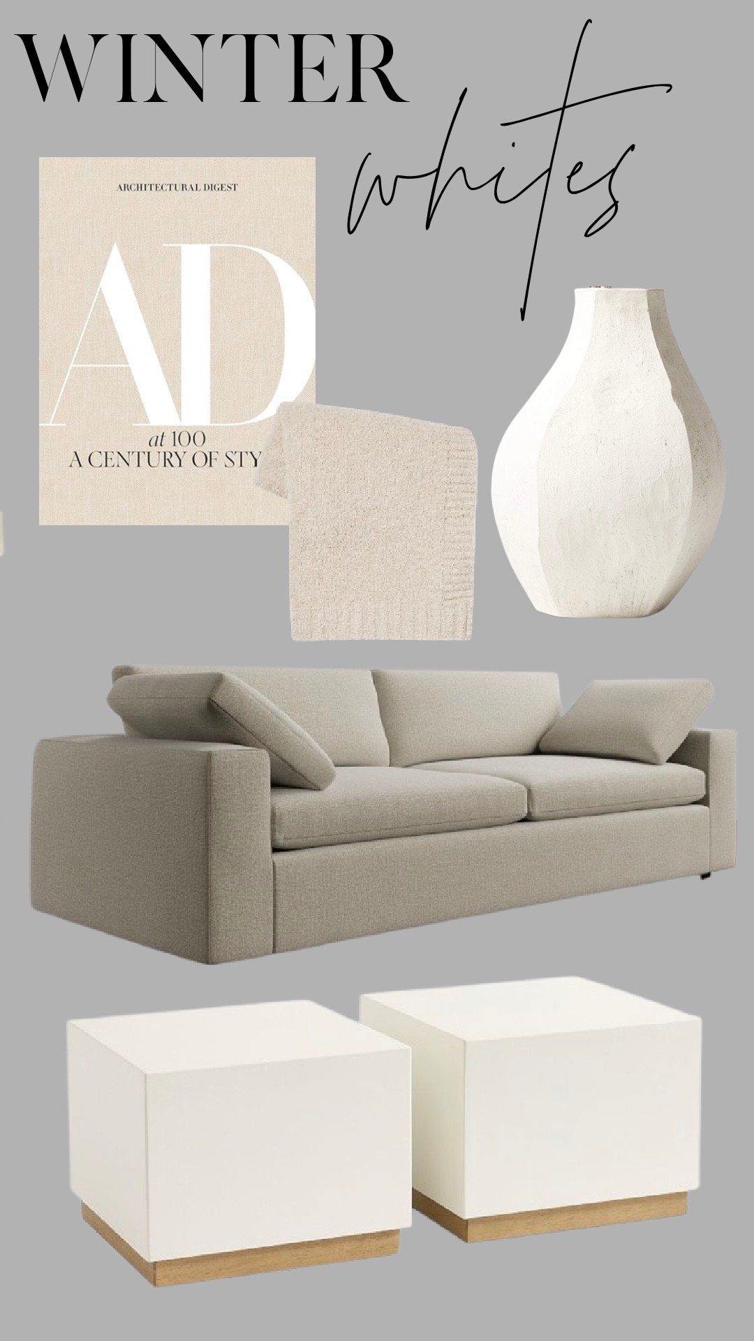 Winter whites I’m loving right now.
Soft textures, warm neutrals, and sculptural shapes that make a space feel cozy, layered, and intentional all season long. These pieces create that quiet, lived-in winter look without feeling cold 🤍

#LTKFindsUnder100 #LTKHome #LTKSaleAlert
